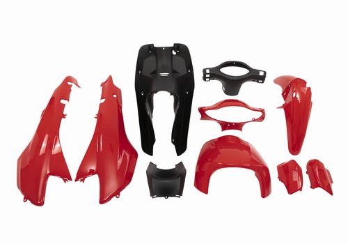 KIT PLASTICOS COMPLETOS GILERA SMASH/MOTOS 110CC (9PCS) ROJO MTC [C80803]
